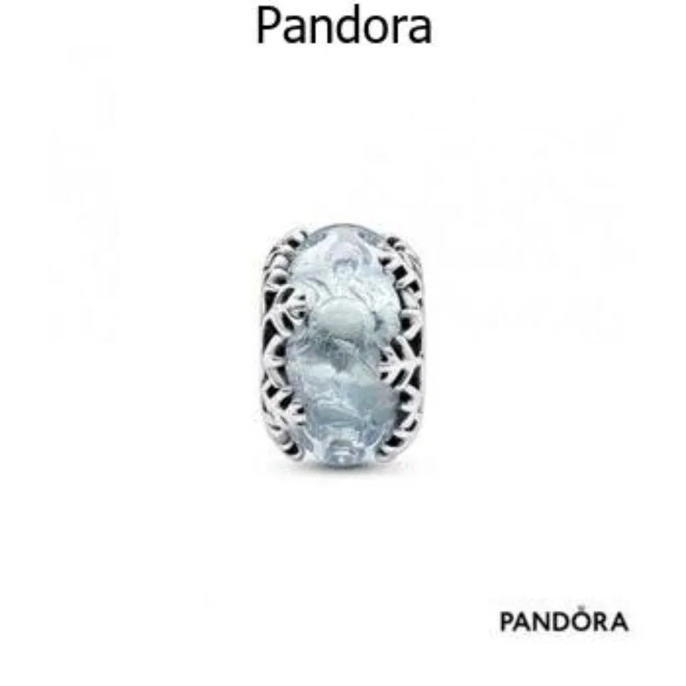 Pandora Winter Blue Snowflake Murano Charm